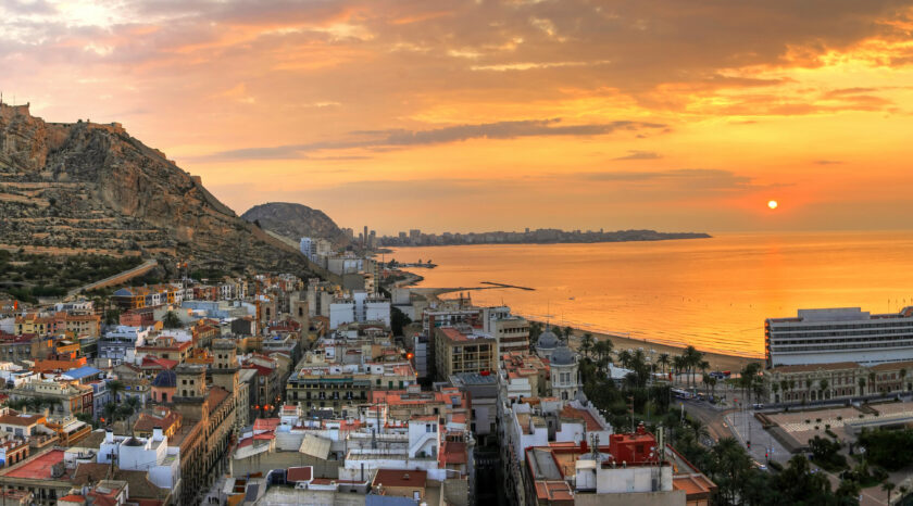 Sunset,In,Alicante
